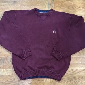 Vintage Men's Tommy Hilfiger  Burgundy Sweater